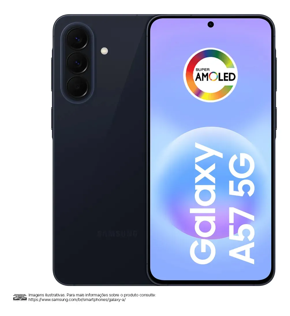 Galaxy A57 entre os melhores celulares Samsung custo-benefício