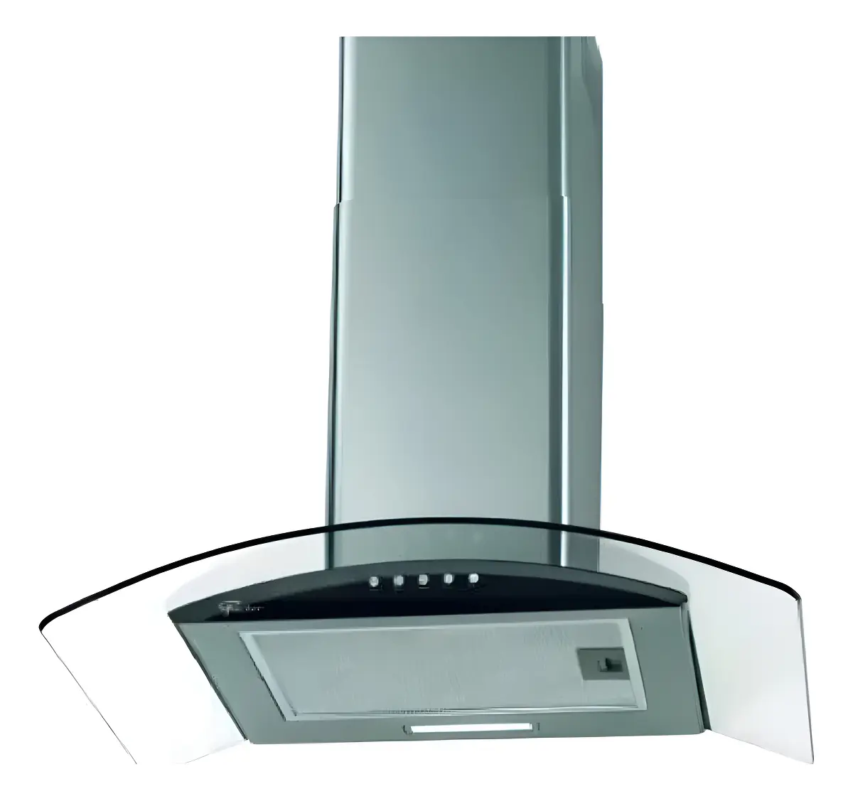 Fischer Fit 60 cm coifa de parede inox com vidro curvo