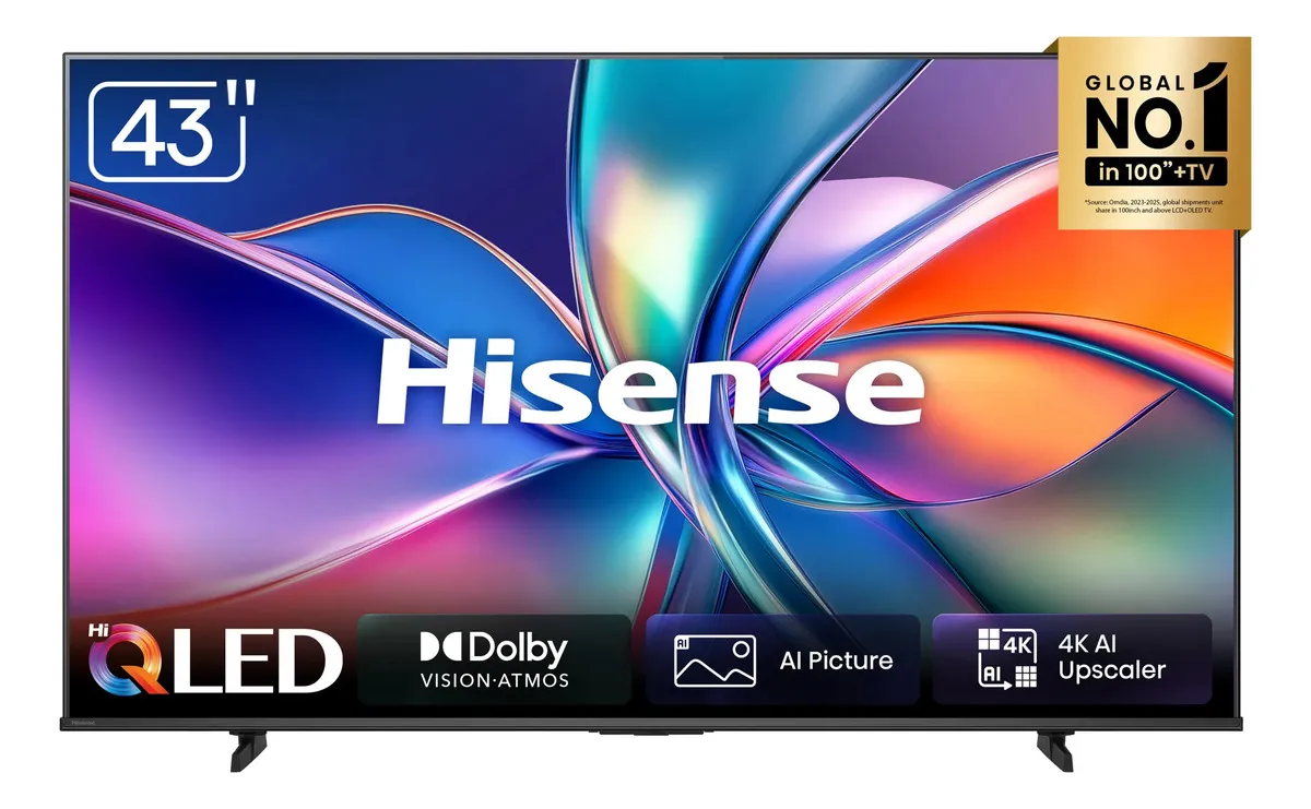 Smart TV Hisense Q6Q 43 polegadas Hi-QLED 4K