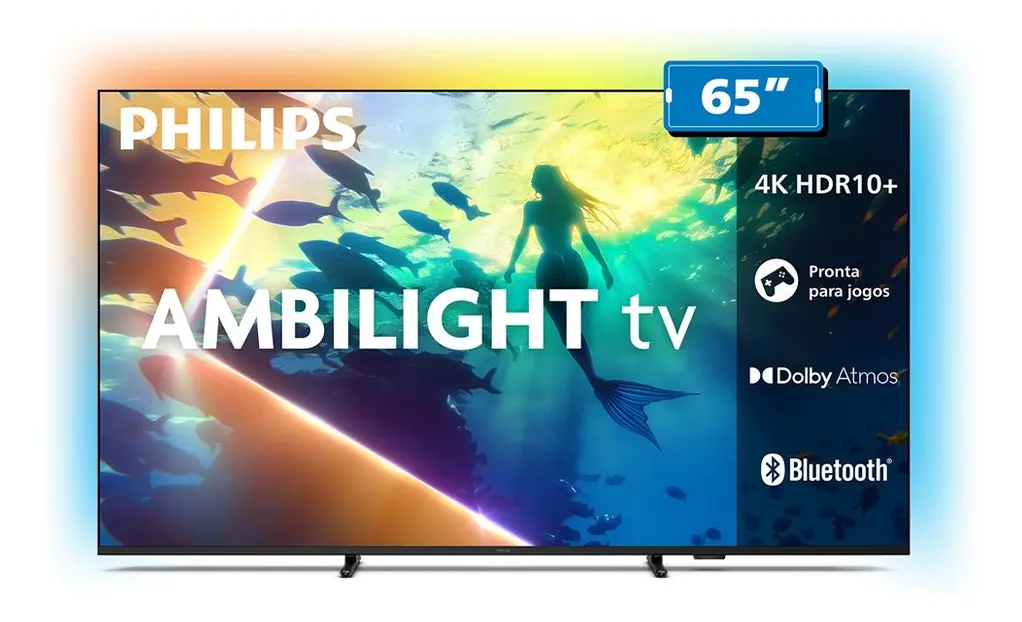 Smart TV Philips 65PUG8100 65 polegadas 4K Ambilight
